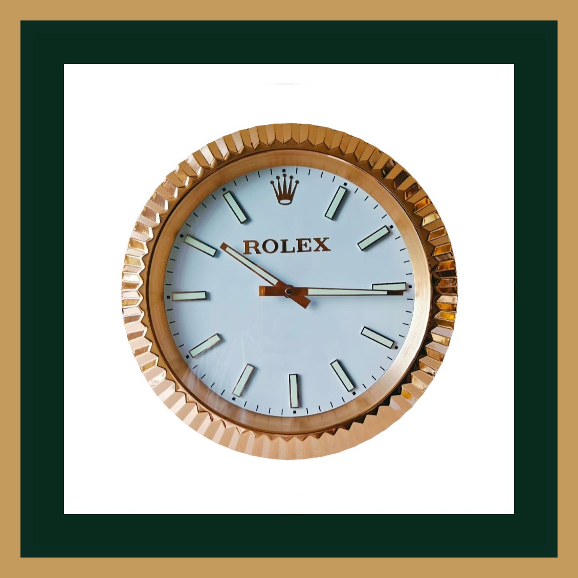 Swiss Quality Datejust Gold Minimalist Wall Clock