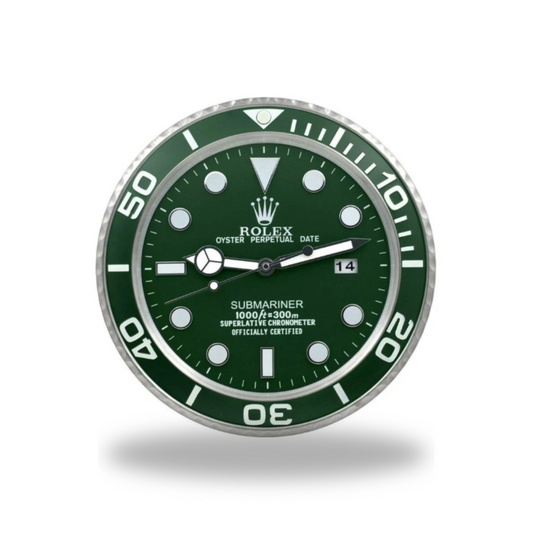Submariner Green Dial & Bezel Wall Clock