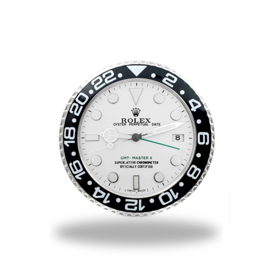GMT-Master II White Dial Black Bezel Wall Clock