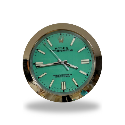 Oyster Perpetual Turquoise Dial Wall Clock