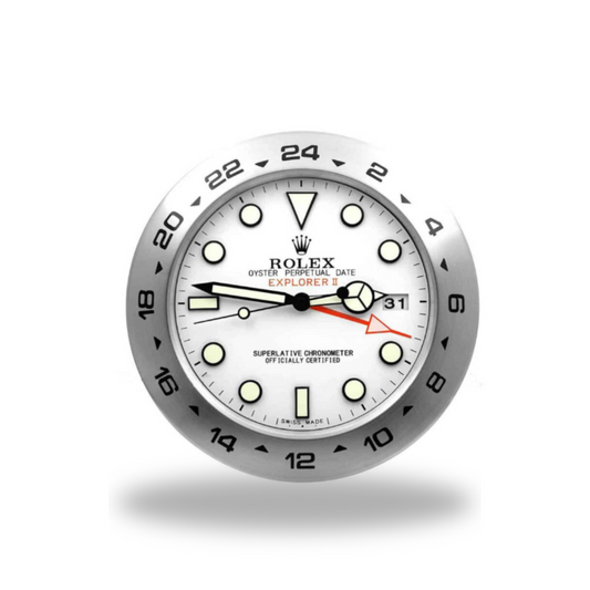 Explorer II Polar White Dial Wall Clock