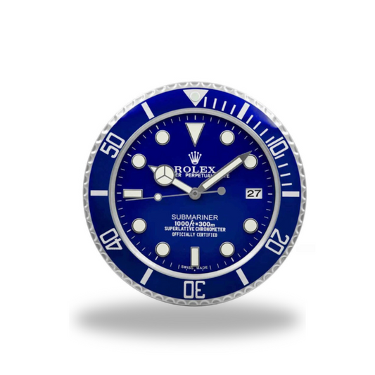 Submariner Blue Dial & Bezel Wall Clock