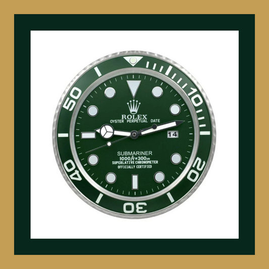 Swiss Quality Submariner Green Hulk Wall Clock