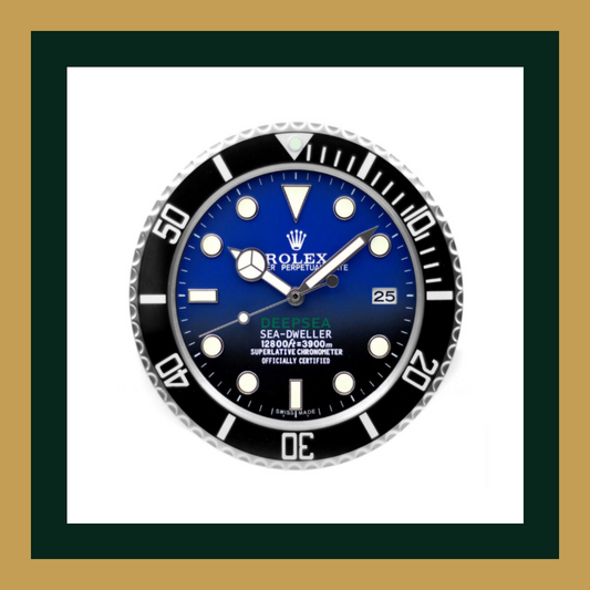Swiss Quality Sea-Dweller Deepsea Blue Wall Clock
