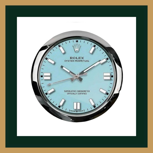 Swiss Quality Blue Tiffany Dial Wall Clock