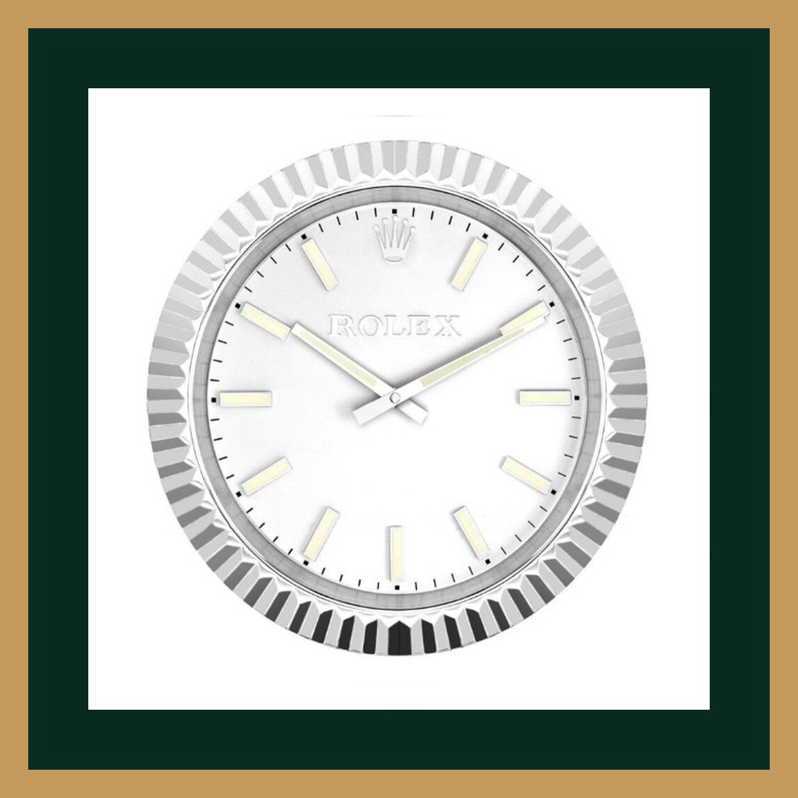 Swiss Quality Datejust Silver Minimalist Wall Clock