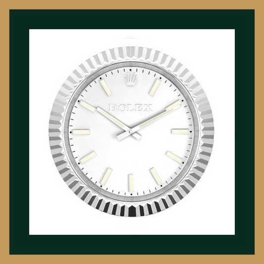 Swiss Quality Datejust Silver Minimalist Wall Clock