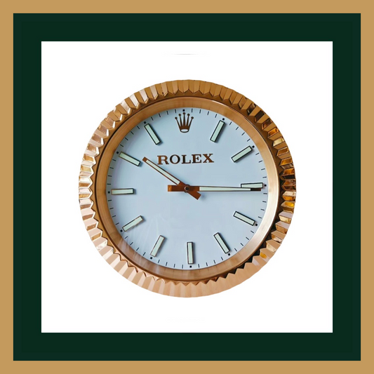 Swiss Quality Datejust Gold Minimalist Wall Clock