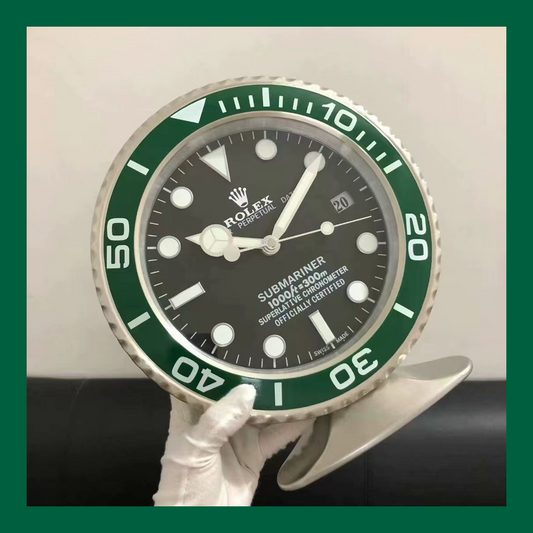 Submariner Green Bezel Table Clock