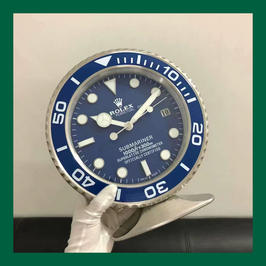 Submariner Blue Bezel Table Clock