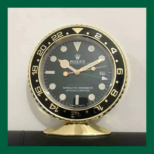 GMT-Master II Black & Gold Table Clock